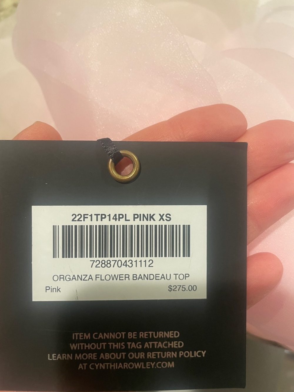Cynthia Rowley Strapless Bandeau Style Top - Picture 6 of 6